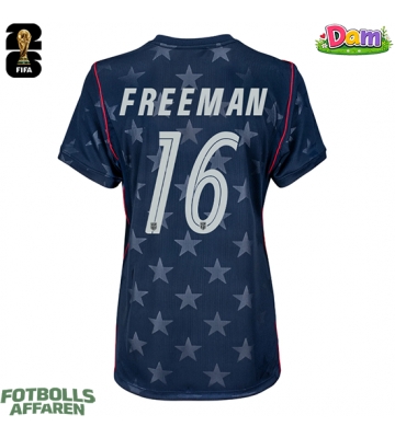 Förenta stater Alex Freeman #16 Bortatröja Kvinnor VM 2026 Kortärmad
